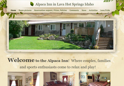 Alpaca Inn in Lava Hot Springs Idaho