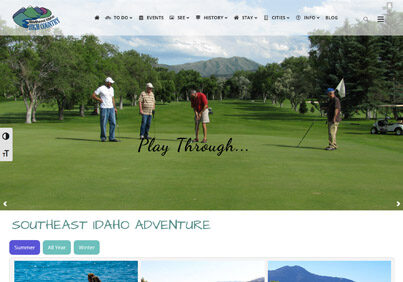 Southeast Idaho High Country Tourism website